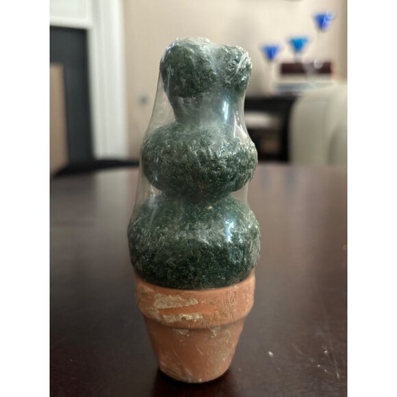 Topiary Molded Candle Factory Sealed New 5" in Terracotta pot - Picture 8 of 8